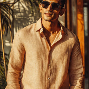 Burnt Apricot linen