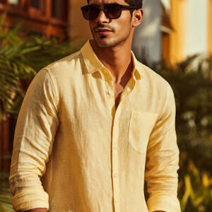 Buttercream Yellow linen