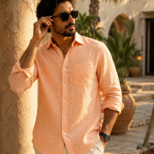 premium pastel pistachio-green linen