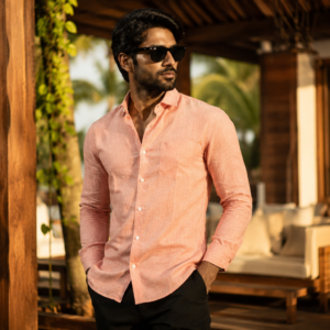 Coral Blush linen