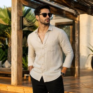 natural beige linen