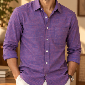Royal Purple Check Shirt