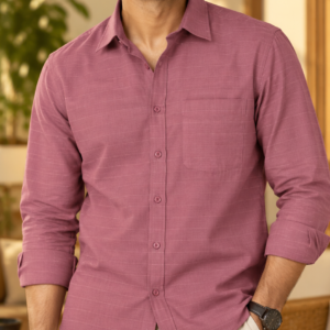 Dusty Mauve Pink Cotton Shirt