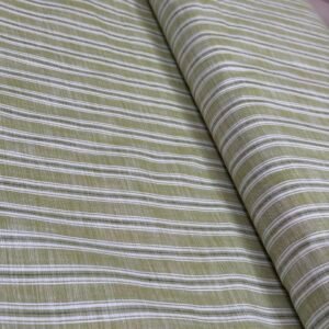 Olive Striped Linen Shirt